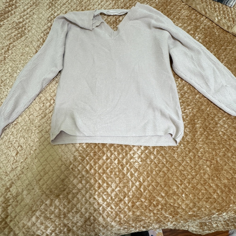 Light Beige Sweater Top